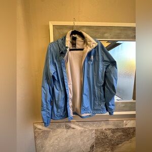 The North Face Light Blue Windbreaker Jacket! Size M